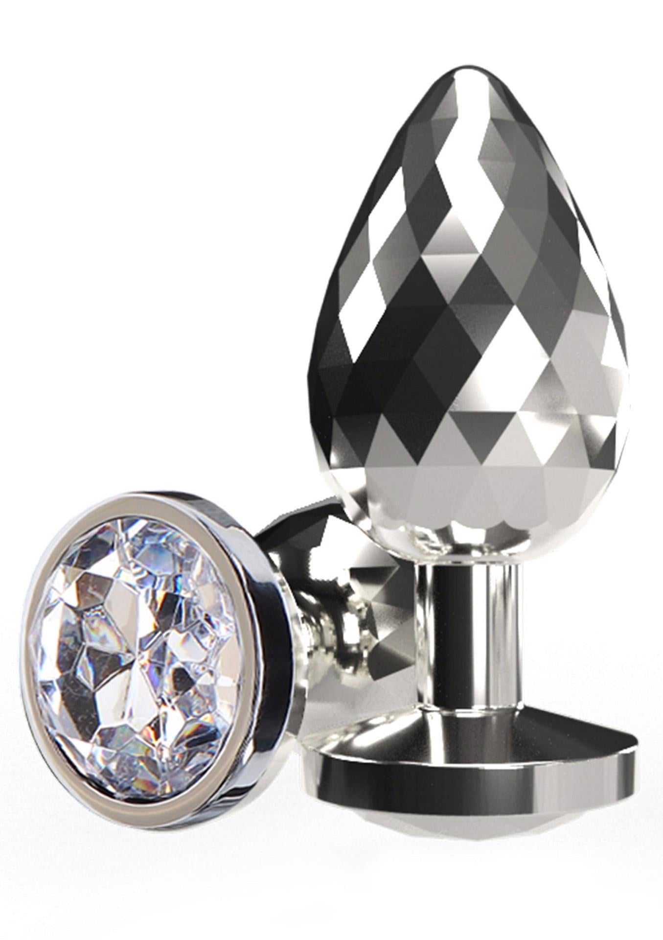 Plug anal ToyJoy Disco Diamond, mare, argintiu