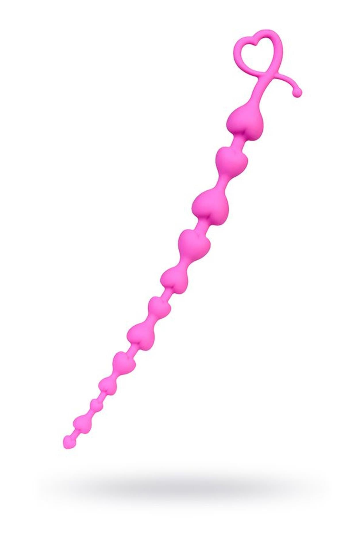 Perle anale din silicon ToDo Long Sweety roz