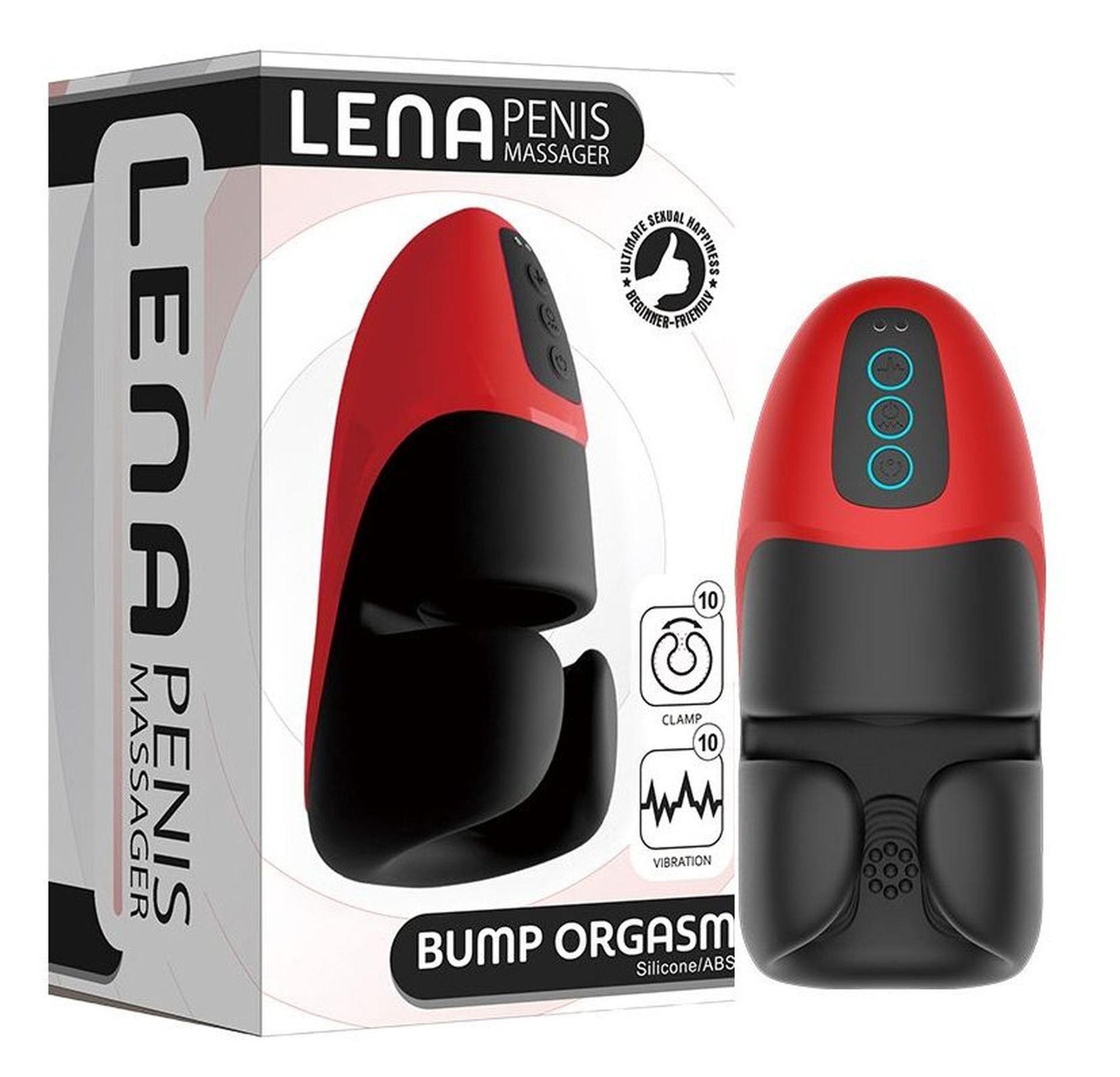 Aparat de masaj pentru penis Lena, 10 vibrații, 10 mișcări, seria B, drăguț