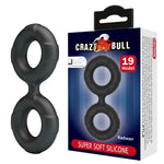 RADWAN Inel pentru penis Crazy Bull din silicon, impermeabil, 2,1 cm