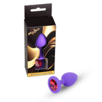 Dop anal din silicon MyLove Toys, violet, mediu, 8 cm