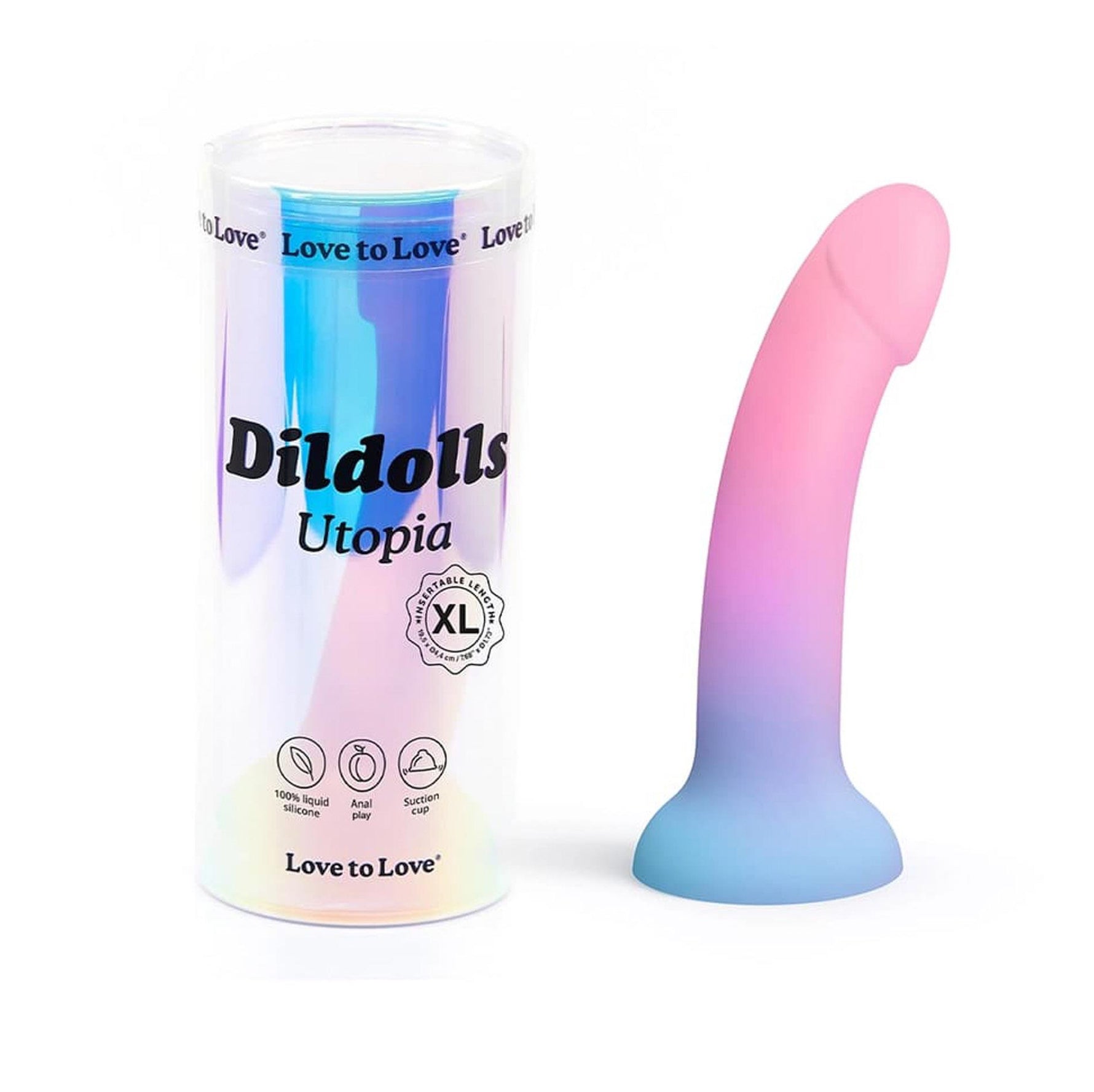 Dildol Love to Love Dildolls Utopia XL din silicon 21 cm