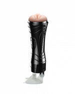 Masturbator vibrant de perete Quickies Power Escorts, negru, 24 cm
