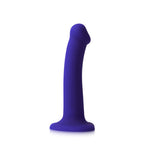 Dildo realist cu LED violet, Straponme, 18 cm, M