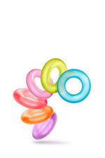Set de 6 inele TPE Play With Me King Of The Ring Blush