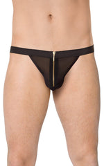 Tanga bărbătească cu croială SoftLine 4526 negru, mărime unică
