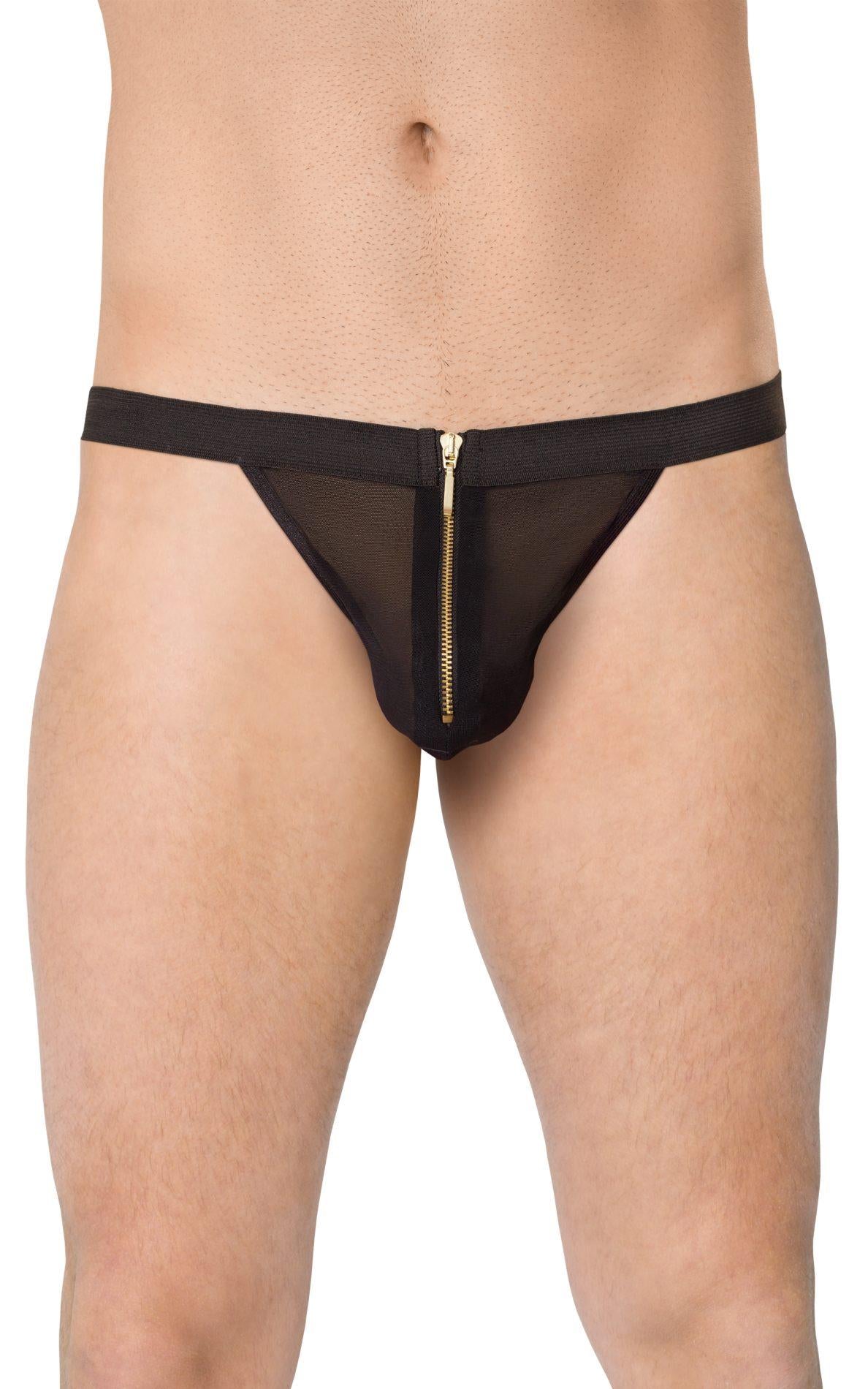 Tanga bărbătească cu croială SoftLine 4526 negru, mărime unică