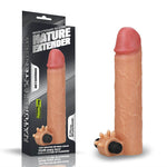 Extensor vibrant pentru penis Lovetoy din silicon 5 cm