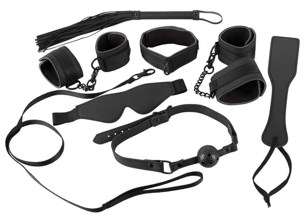 Set de bondage Bad Kitty din poliuretan cu 7 piese