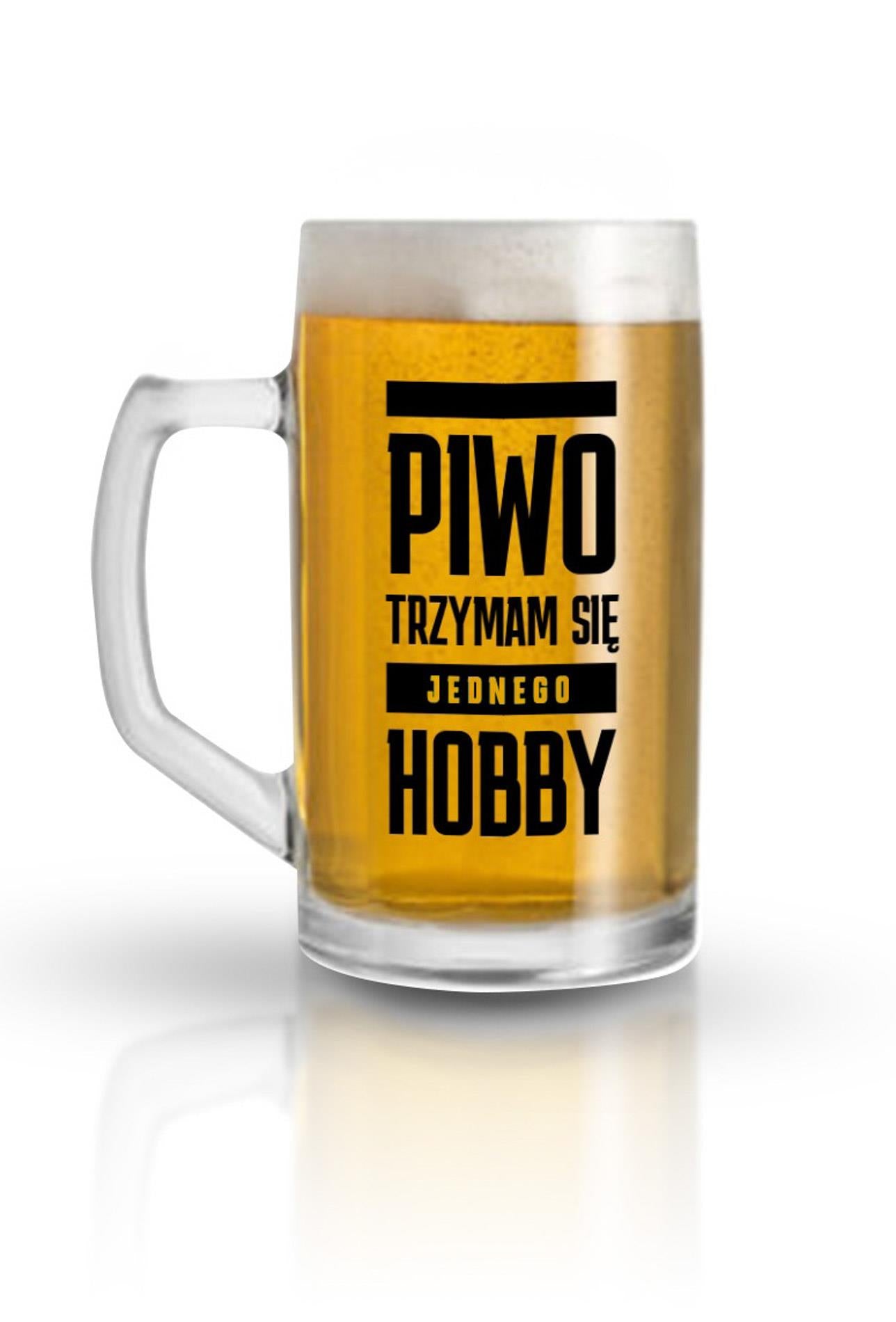 Cană de bere din sticlă de 500 ml, lipită de One Hobby House of Dogs