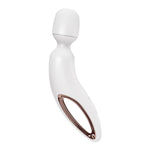 Aparat de masaj cu vibrații Satisfyer Wanderland, alb, auriu-roz, XXL, 30 cm, USB