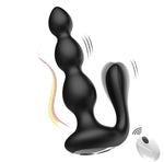 Perle anale vibrante drăguțe din silicon seria B, cu telecomandă, impermeabile