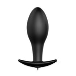 Dop anal vibrant Pretty Love din silicon, negru, 12 moduri, 8,5 cm