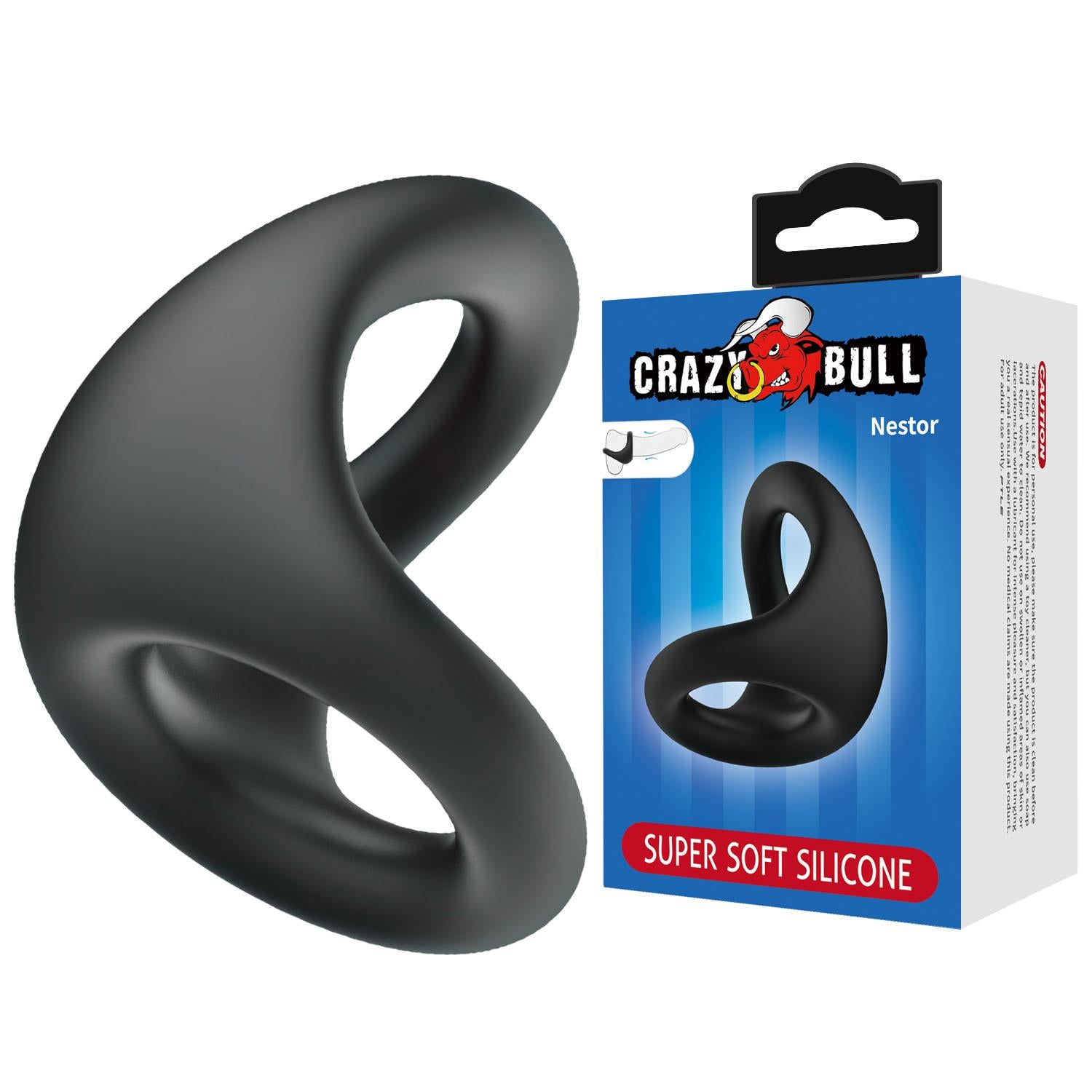Inel pentru penis Crazy Bull Nestor din silicon super moale