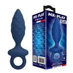 Dop anal din silicon Mr. Play cu buclă, mărimea M.