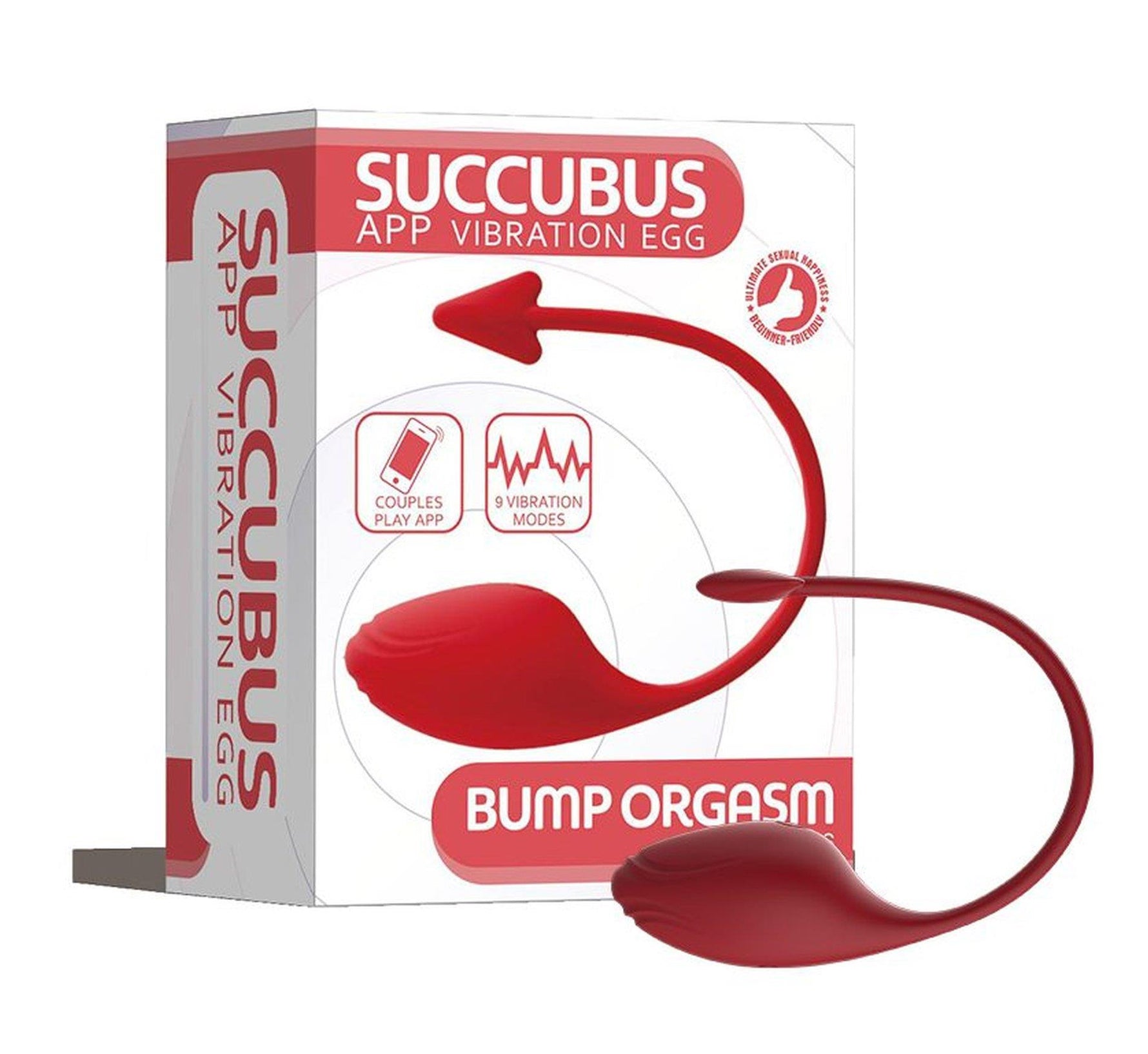 Ou vibrant Succubus cu aplicație drăguță din seria B