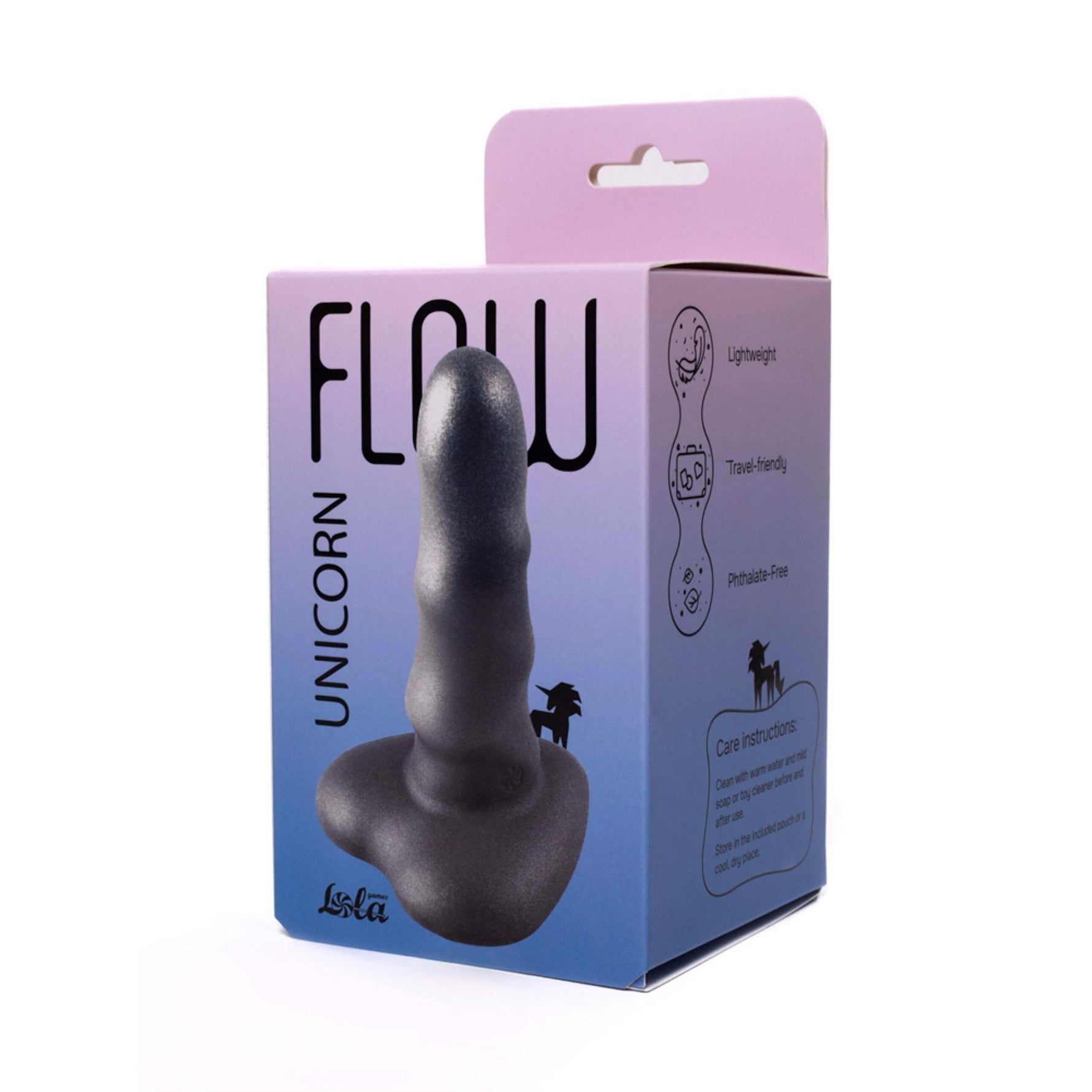 Dildo Unicorn Mini Flow Lola Games negru