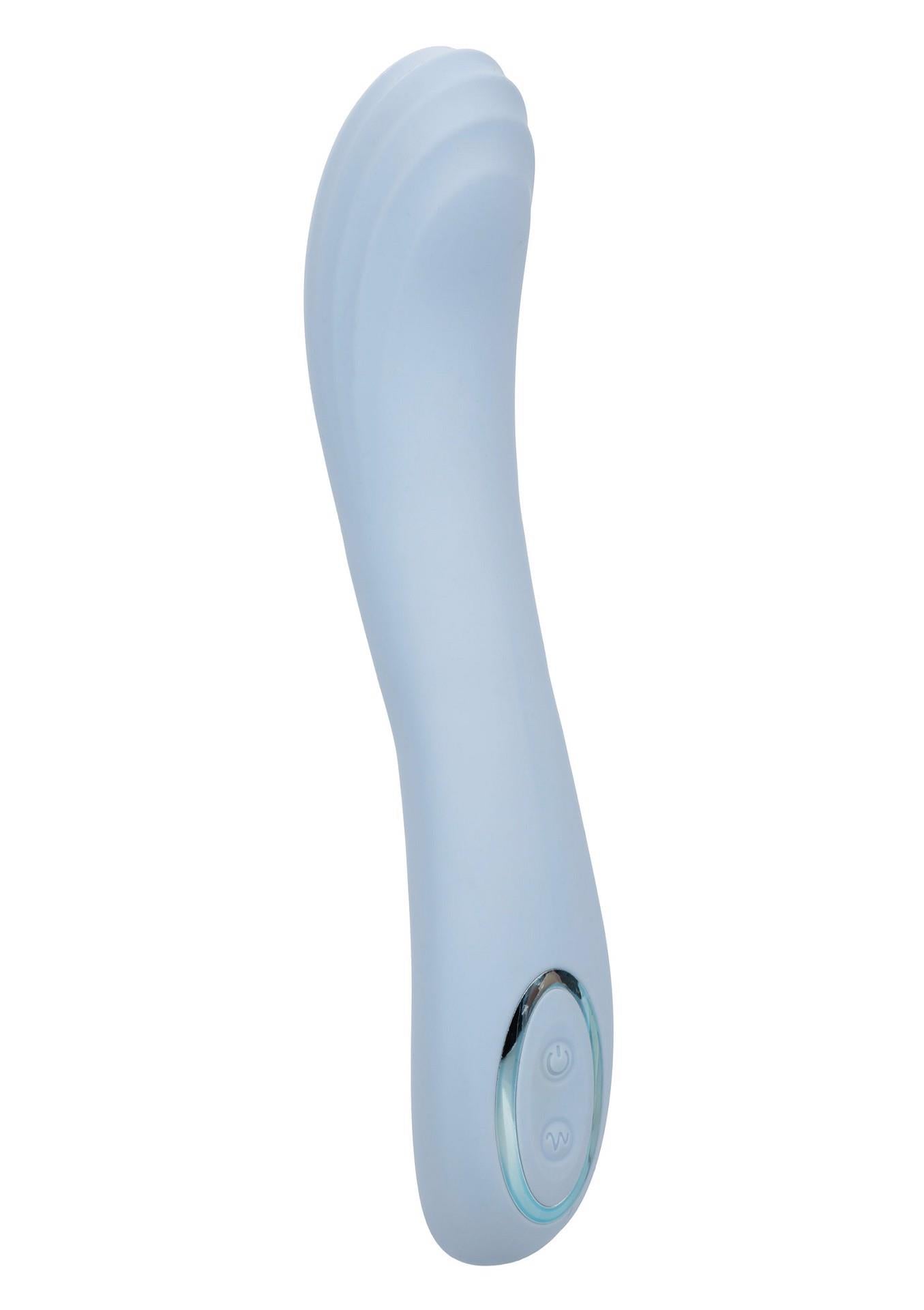 Vibrator Calexotics Azure Collection din silicon pentru punctul G, albastru
