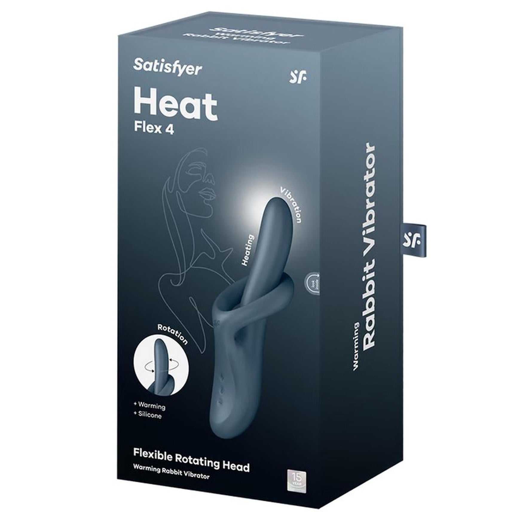 Stimulator de căldură Satisfyer Heat Flex 4 Gri