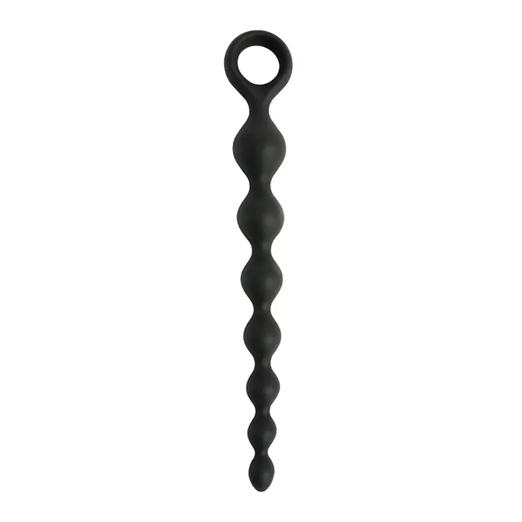 Mărgele anale din silicon Fantasy Black 20 cm