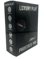 Aparat de masaj pentru prostată Luxury Play USB din silicon, încălzit, cu 7 moduri, negru