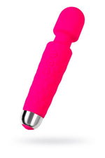 Aparat de masaj vibrant Flovetta Peony din silicon roz USB 20,5 cm