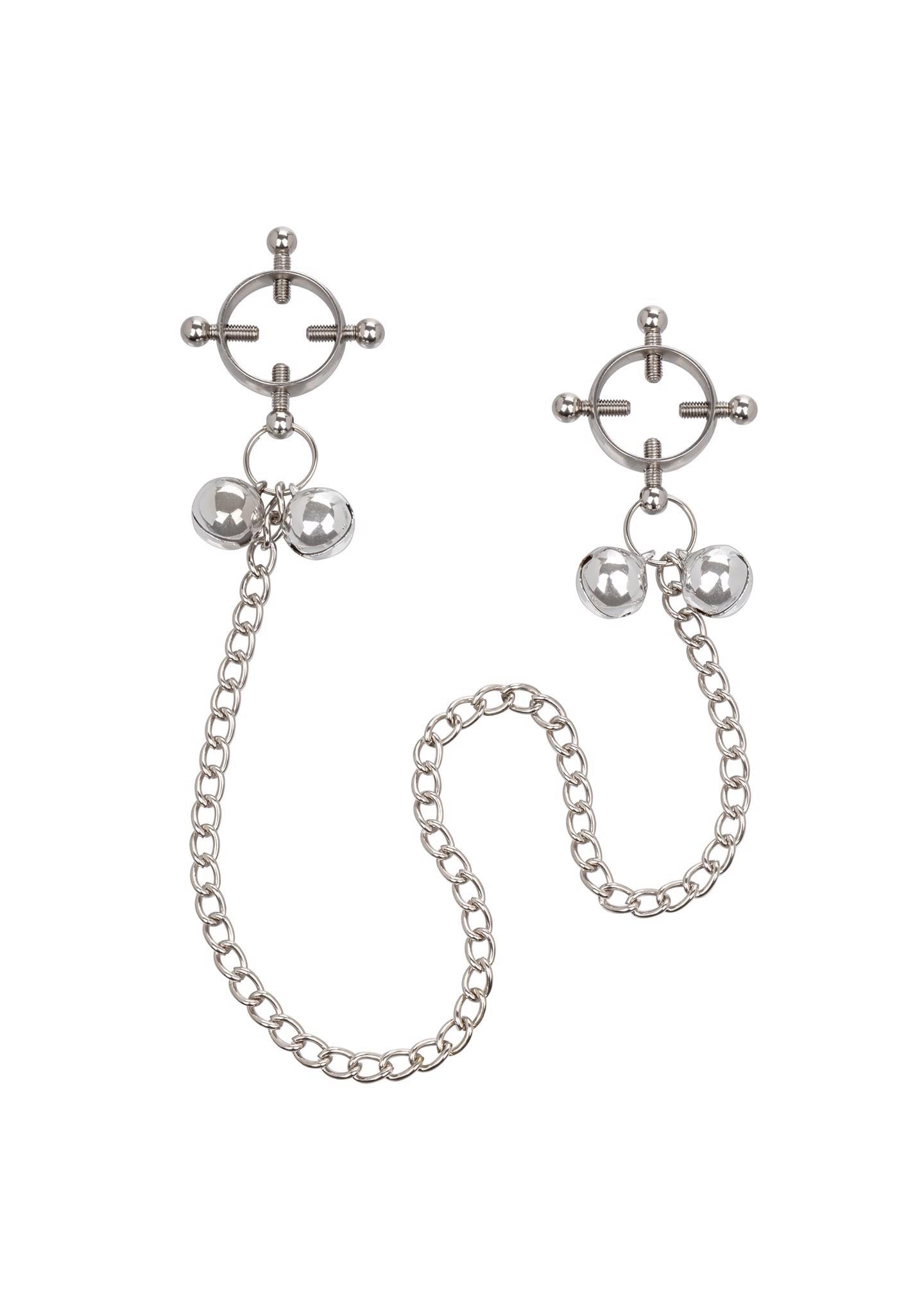 Cleme metalice pentru mameloane Calexotics tip clopoțel 49,5 cm