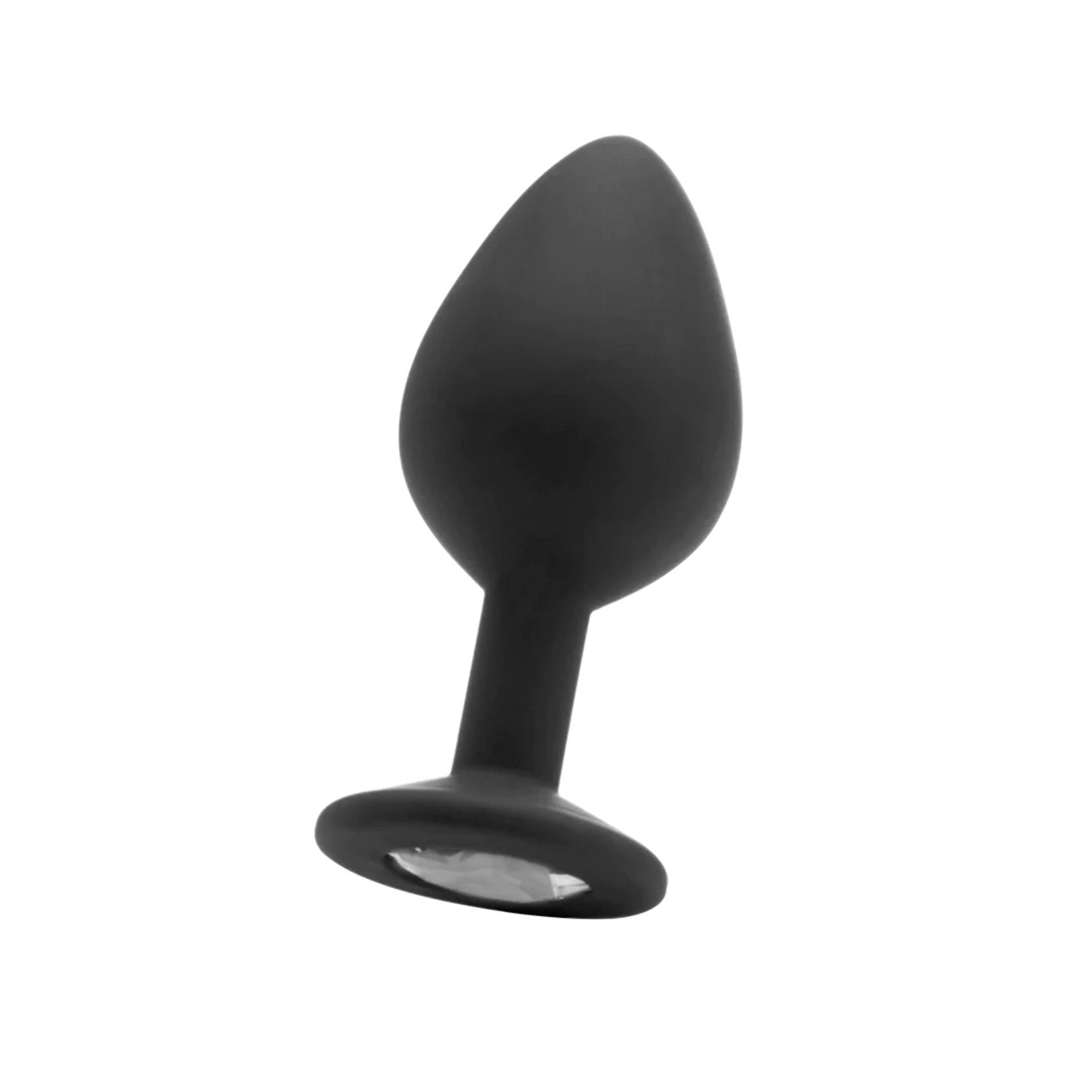 Plug anal Diamond Ouch!, negru, mare, 8 cm