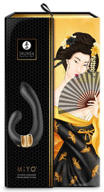 Vibrator Shunga Miyo Silicon Negru USB 18 cm