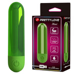 Vibrator mini Bullet reîncărcabil Pretty Love Kiwi Green