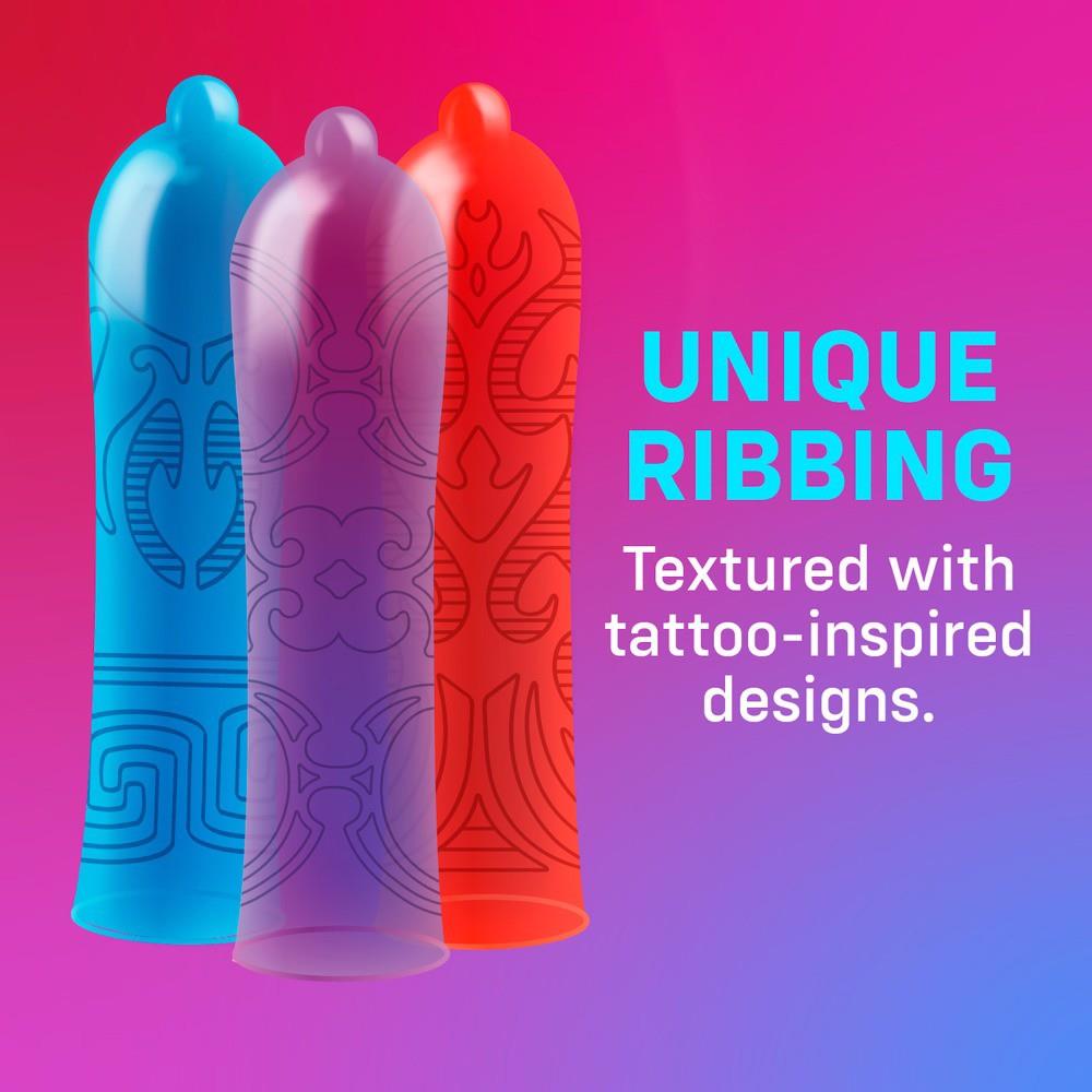 Prezervative texturate ONE Tattoo Touch, pachet de 12