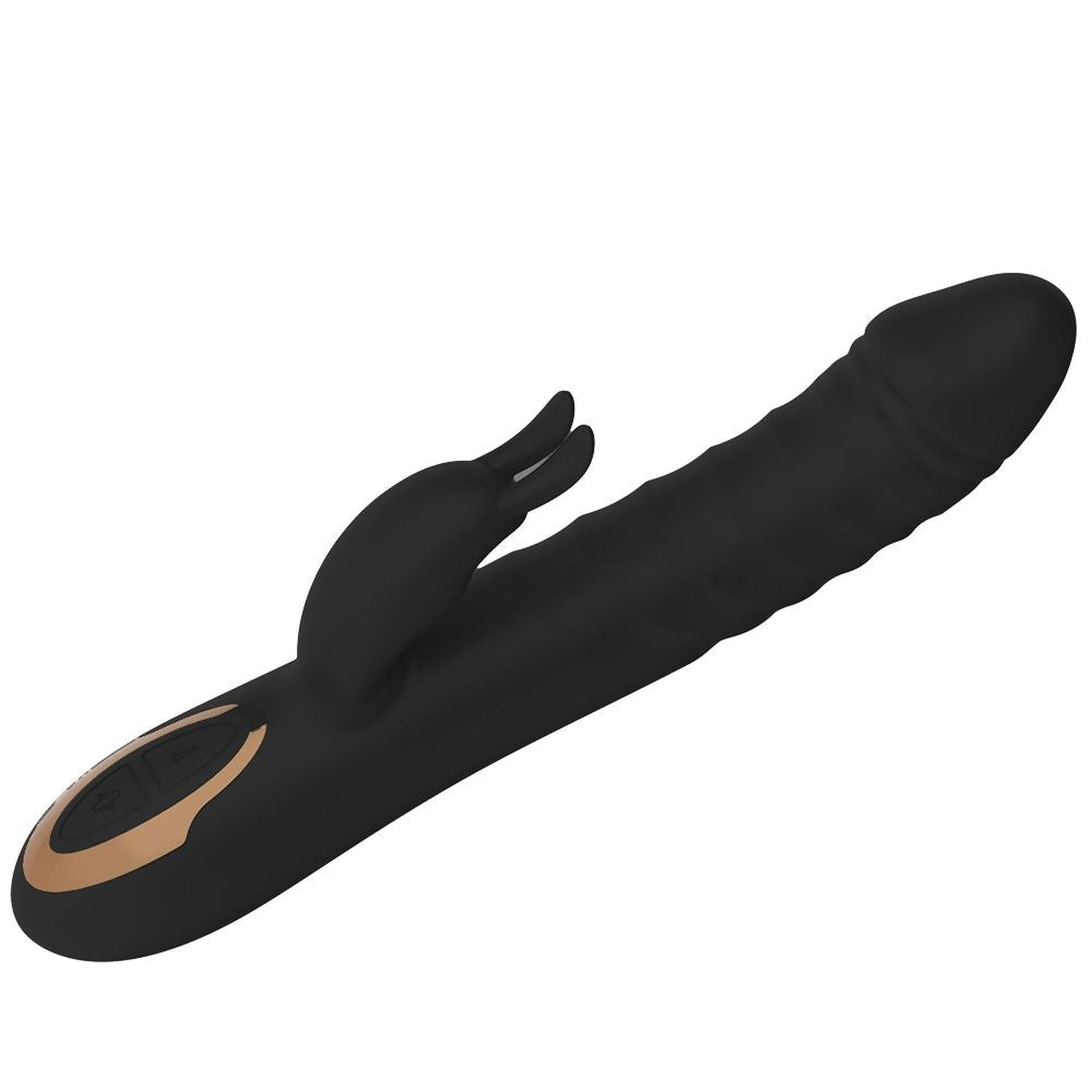 Vibrator USB Rosalie Deluxe din silicon, în formă de iepuraș, 22 cm