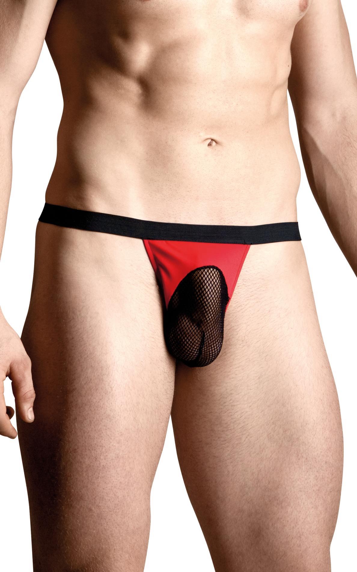 Tanga sexy bărbătească Softline, reglabilă, roșie, XL