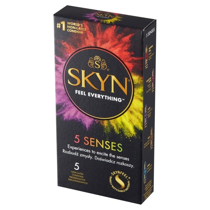 Prezervative lubrifiate Skyn ​​5 Senses