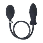 Plug anal gonflabil din silicon cu nervuri Levelz de la Shots, negru, 5 cm