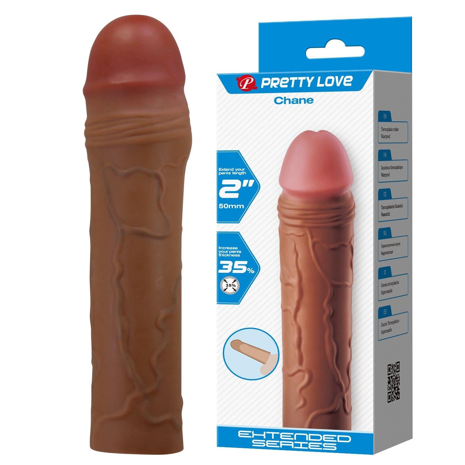 Pretty Love Chane Extensor Realist pentru Penis 5 cm