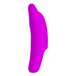 Vibrator pentru deget Pretty Love Delphini din silicon, 10 funcții