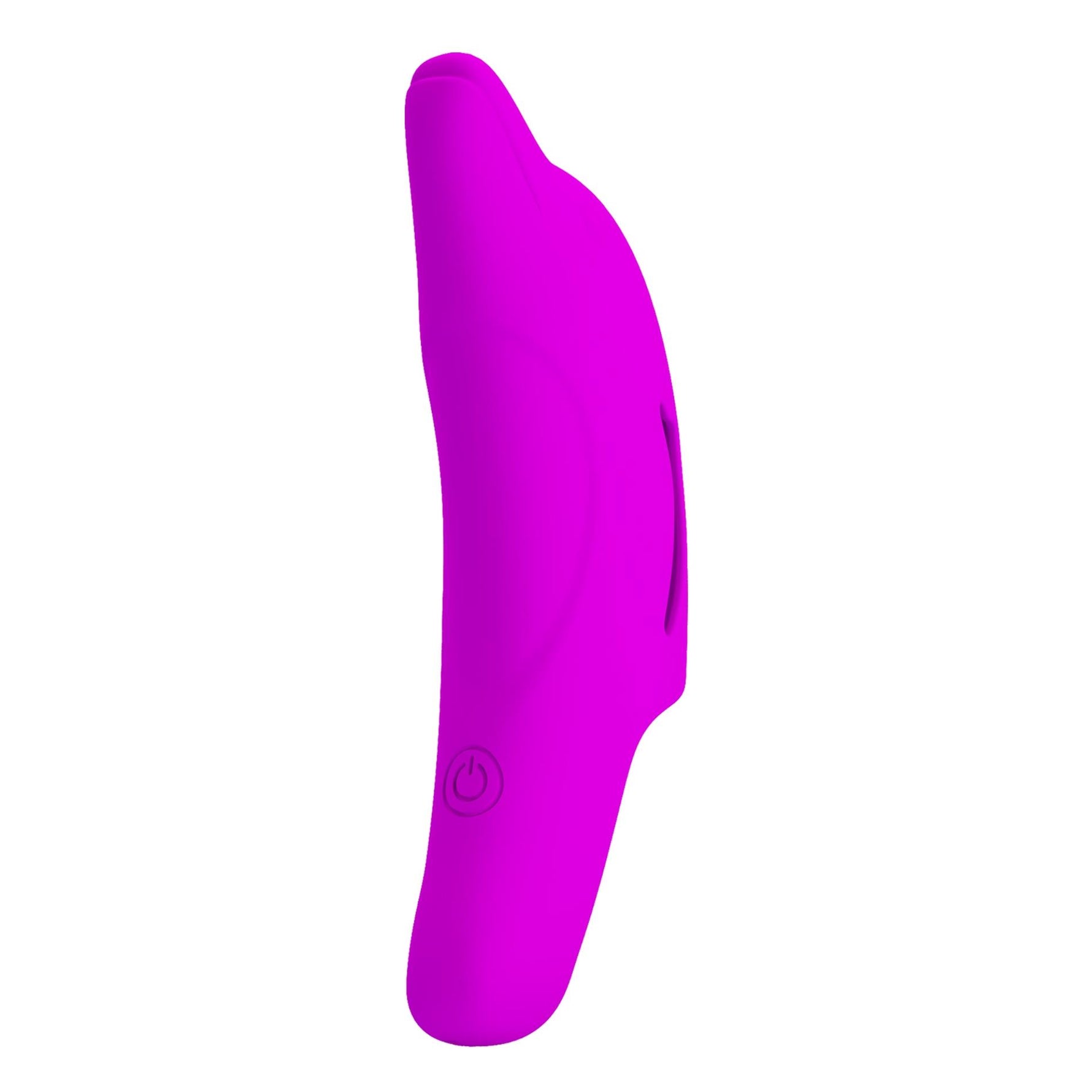Vibrator pentru deget Pretty Love Delphini din silicon, 10 funcții