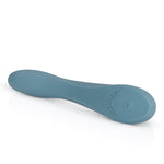 Vibrator Rose Bloom pentru punctul G, albastru, USB, 20 cm