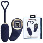 Ou vibrant Pretty Love Vivian din silicon albastru cu telecomandă wireless