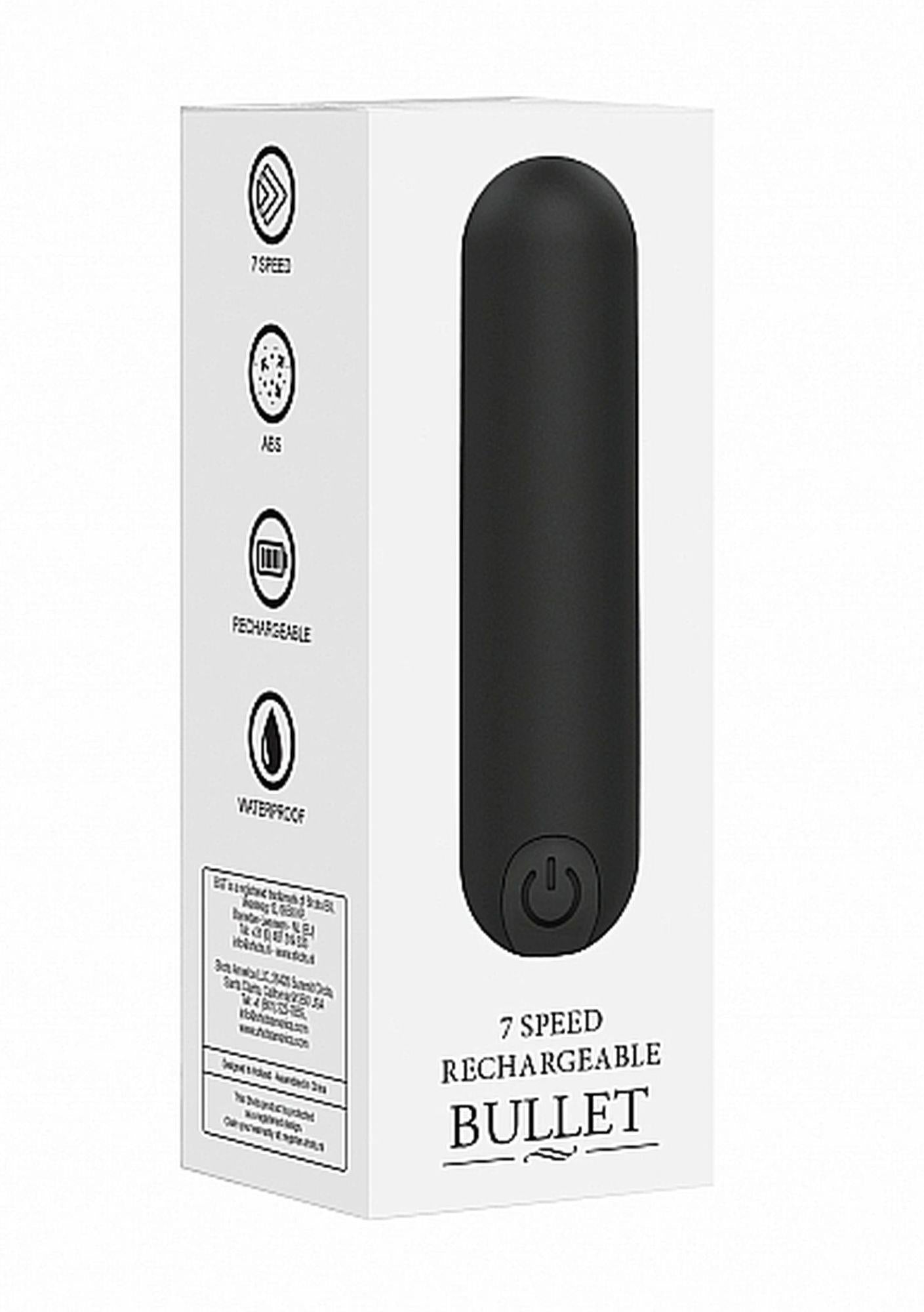 Vibrator USB Bullet Be Good Tonight Negru cu 10 Moduri