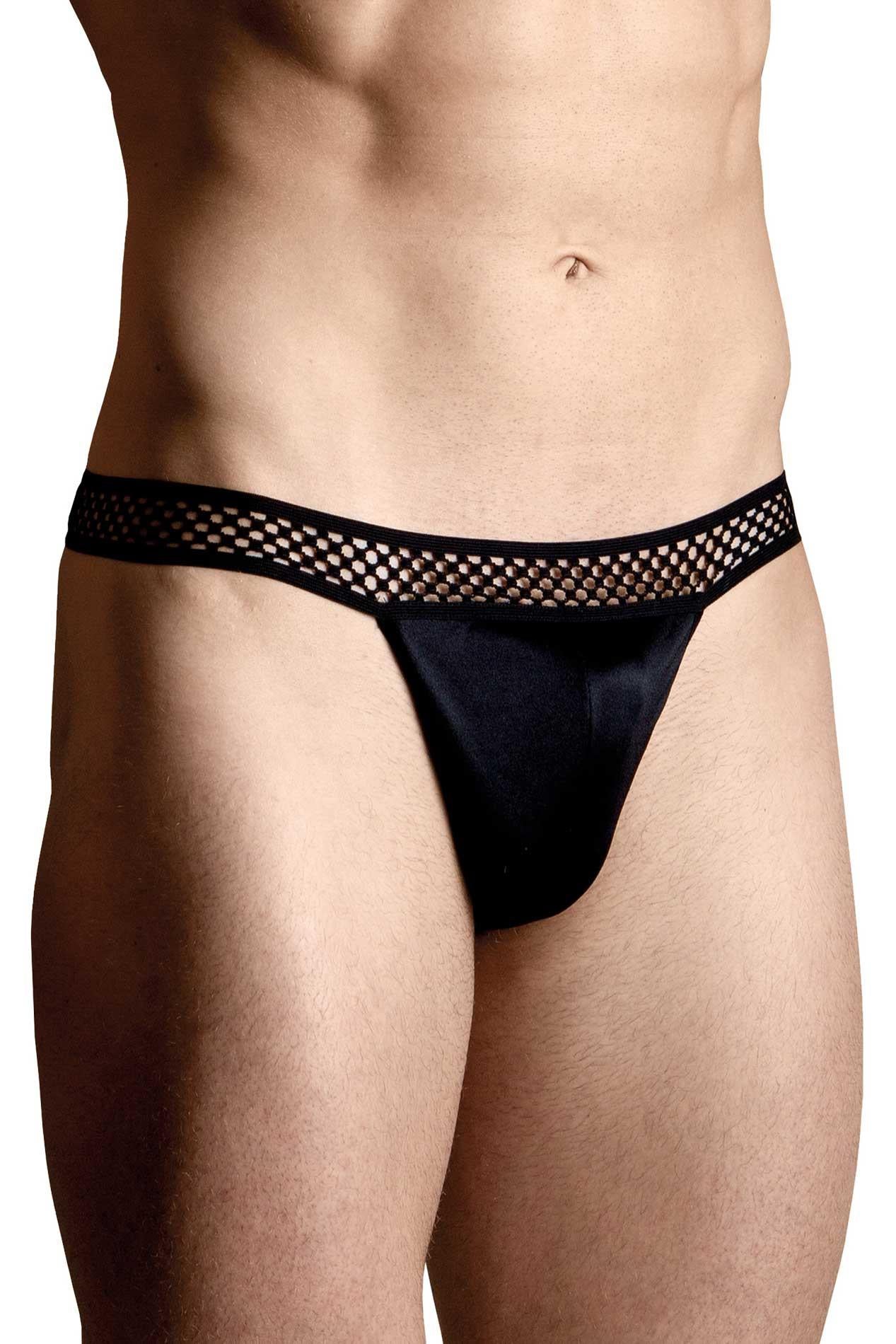 Tanga elegantă și subțire pentru bărbați SoftLine 4486 negru XL