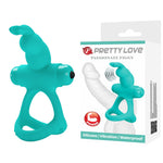 Inel vibrant pentru penis Pretty Love Passionate Figgy cu 10 funcții