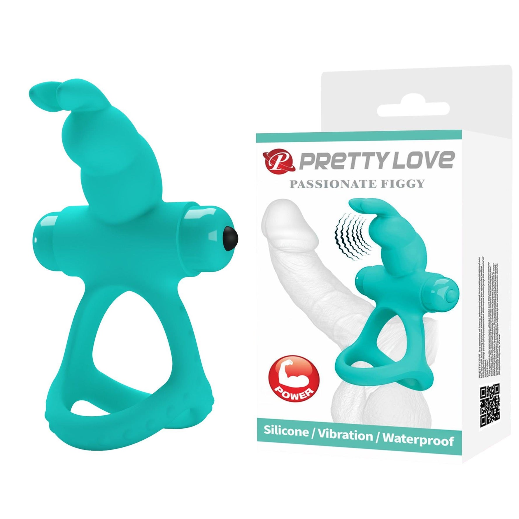 Inel vibrant pentru penis Pretty Love Passionate Figgy cu 10 funcții