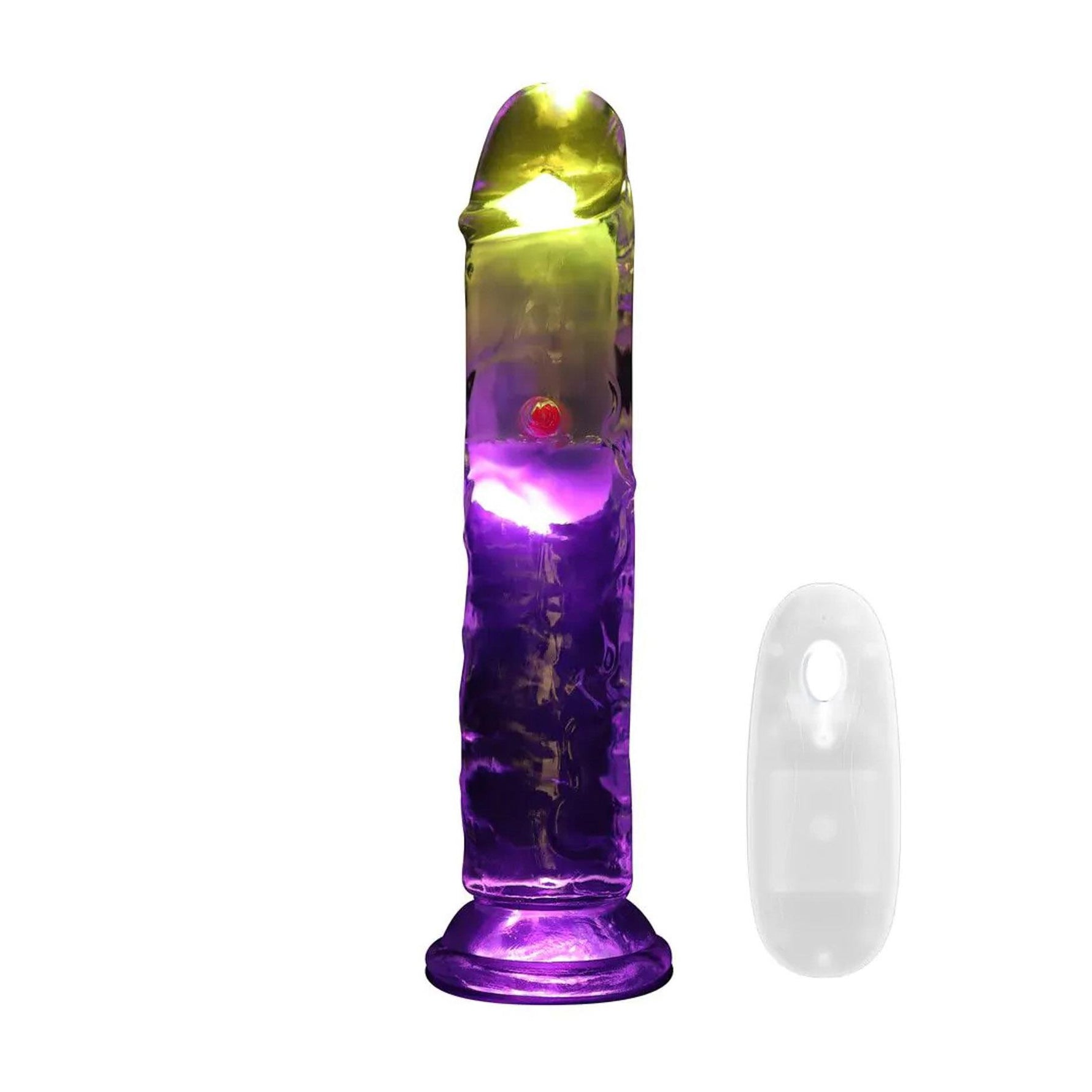 Vibrator realist RealRock transparent 20 cm