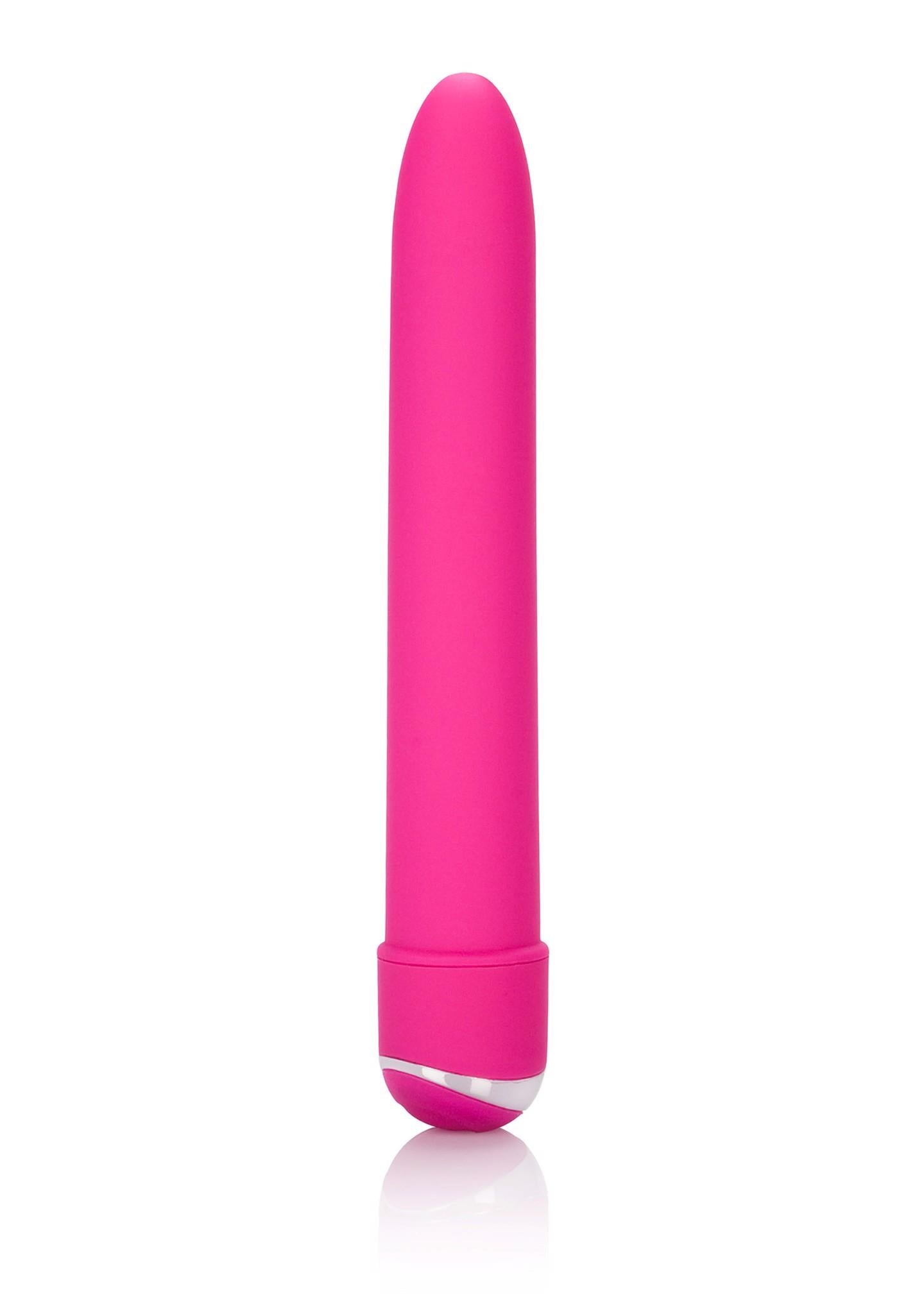 Vibrator Calexotics Chic Classic cu 7 funcții, roz, 15 cm