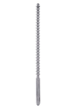 Sondă uretrală cu nervuri din oțel pentru scule electrice, argintie, 10 mm, 24 cm