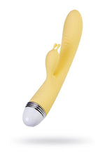 Vibrator iepure Flovetta Aster din silicon galben USB 22 cm