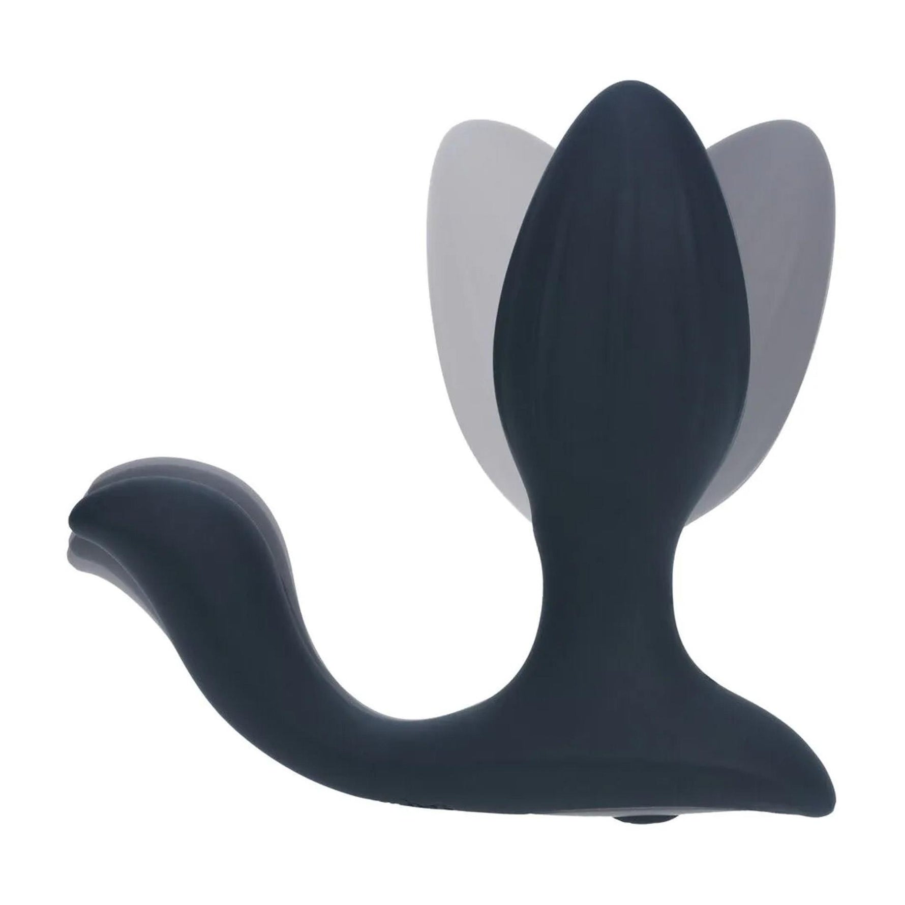 Plug anal vibrant rotativ Levelz cu bilă, silicon, negru, 10,7 cm