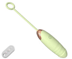 Vibratoare USB Fox din silicon încălzit, seria B, verde ou, 21 cm